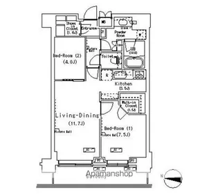 東京都江東区辰巳2丁目【マンション】の間取り