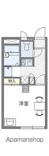 レオパレスルミエール・アイ【206号室】の間取り