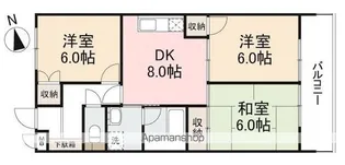 リバーサイド茜【202号室】の間取り
