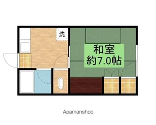 ヤングライフ【2-C号室】の間取り