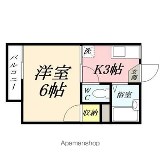 コーポハピネス【201号室】の間取り