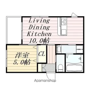 M クローズ (旧幕張町5丁目メゾン)【1階】の間取り