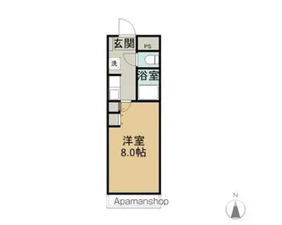 ハイツききょう【1階】の間取り