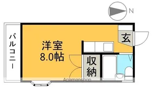 サンハイツ【4階】の間取り