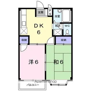 エルディム堰西【2階】の間取り