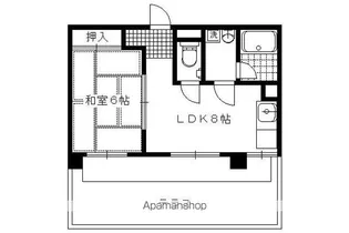 メモリー北白川【301号室】の間取り