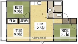 グランドール岩崎【1階】の間取り