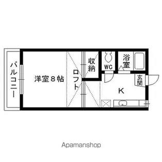 コートハウス山の寺【207号室】の間取り