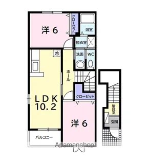 ジョゼマフネ【2階】の間取り