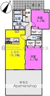 ディナスティⅦ【102号室】の間取り