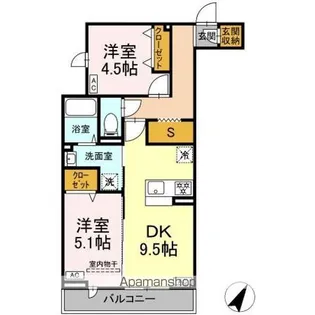 セレスティア柴又VII【3階】の間取り