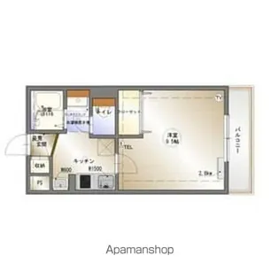 Comodo Motoyama【1階】の間取り