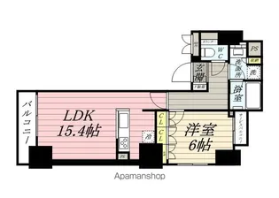 HALUWA芝公園【6階】の間取り