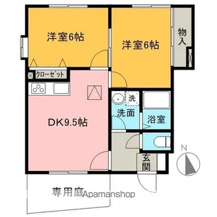 コンフォート大栄【1階】の間取り