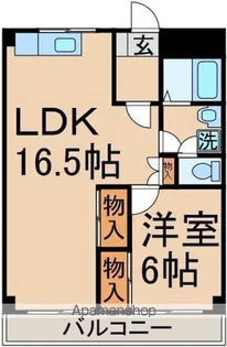 ハイネスグリューネ【303号室】の間取り