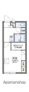 レオパレス清恵【101号室】の間取り