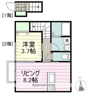 リヴィエールⅠ【2階】の間取り