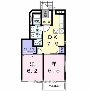 サウスグローヴ【1階】の間取り