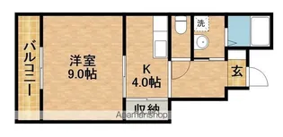 テニメントハウスフルール【1階】の間取り