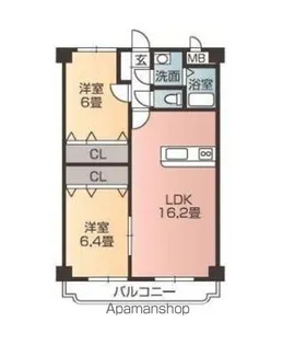 ユーミーKAWAKUBO【3階】の間取り