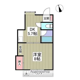 松下コーポ【1階】の間取り