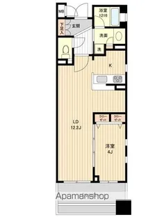 HF銀座レジデンスEAST【4階】の間取り