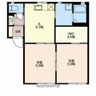 アンダンテA【1階】の間取り