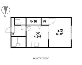 ジョンズフラット【1階】の間取り