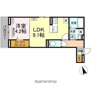 フレッチェ・ボスコVIII【1階】の間取り