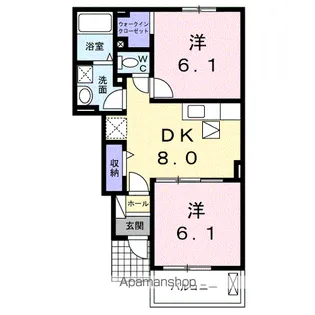 サンシャイン徳常【1階】の間取り