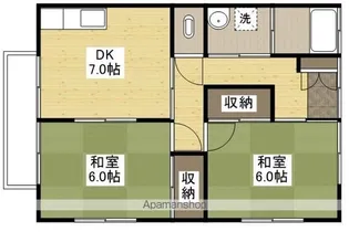 むつみ荘【2階】の間取り