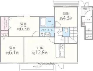 アドウェル参番館【2階】の間取り
