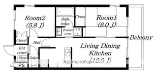 デルニエハイツ【101号室】の間取り