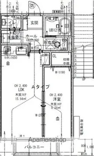 ロッキータウン1番館【102号室】の間取り