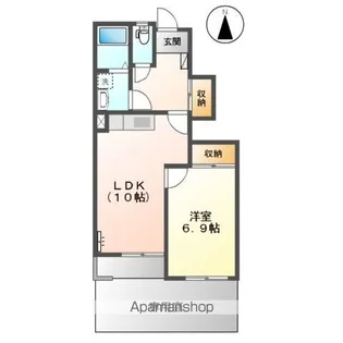 アシューレ広【1階】の間取り