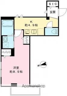 プラージュ桜丘【302号室号室】の間取り