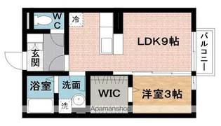 クレールメゾン【1階】の間取り