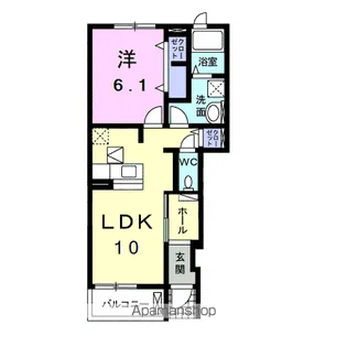 プリムローズ【1階】の間取り
