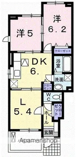 ヴェルデンスF【1階】の間取り