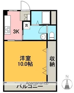 ABIDE【412号室】の間取り