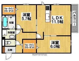 ミナミ浜寺【101号室】の間取り