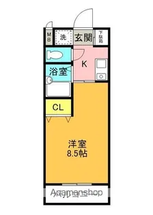 ライフハイム須賀【1階】の間取り