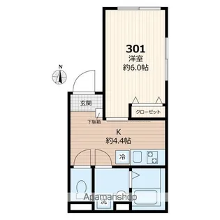 東京都中野区沼袋2丁目【マンション】の間取り