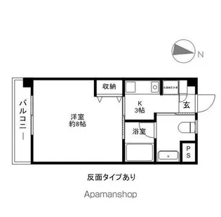 シティコート岩石北館【2階】の間取り
