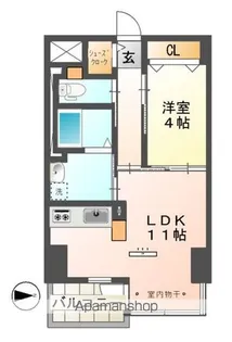 CONFORTO紺屋町【9階】の間取り