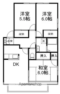 ベルデ高津【2階】の間取り