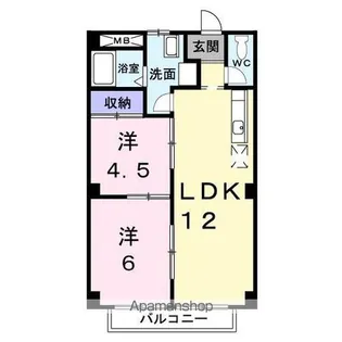 ドリーム新誠【2階】の間取り