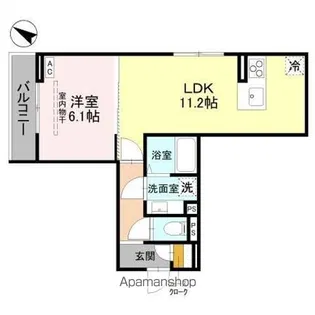 DーSERENO宮戸【2階】の間取り