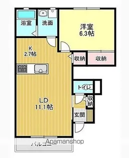 グレイスヒル【1階】の間取り