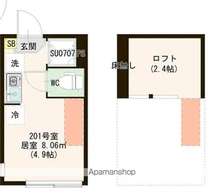 シースカイ平井【2階】の間取り